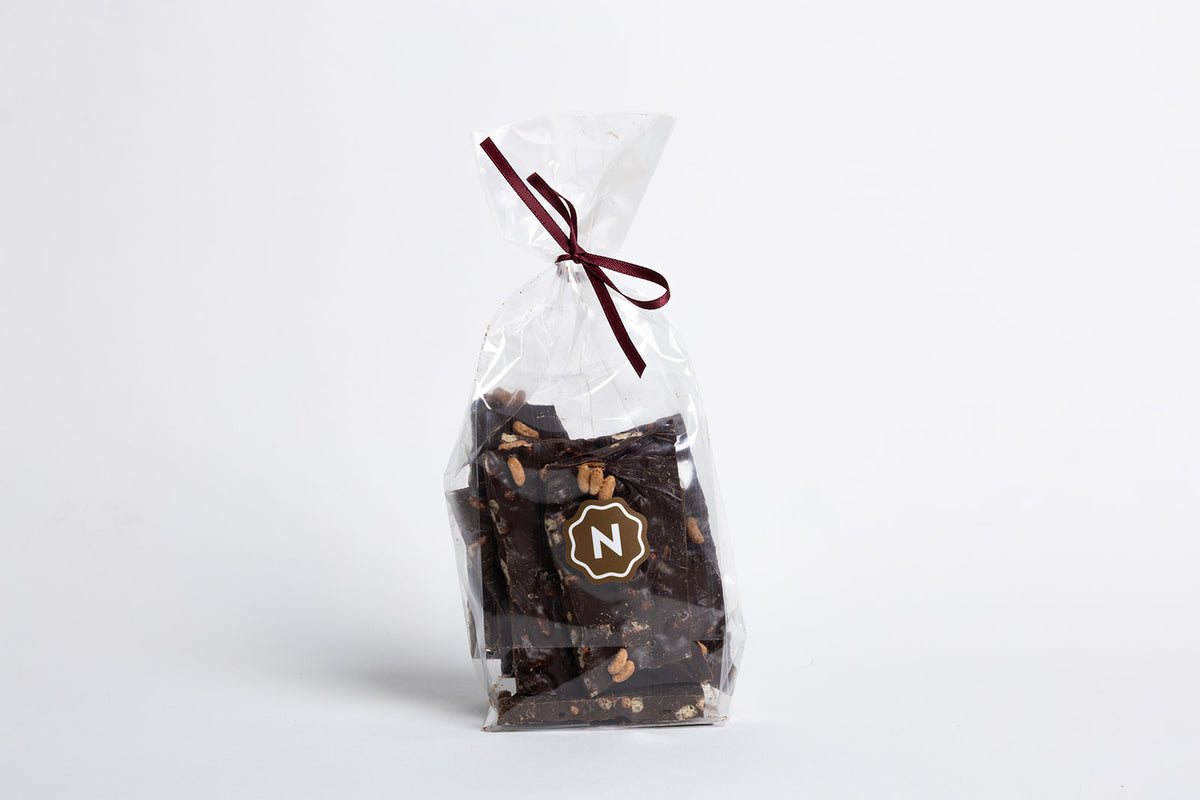 70.5% Dark Chocolate Bark with Crispy Chocolate Cereal
