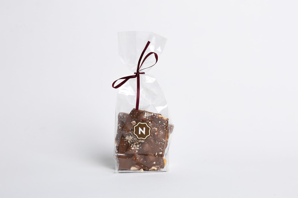 Milk Chocolate Bark with Hazelnuts