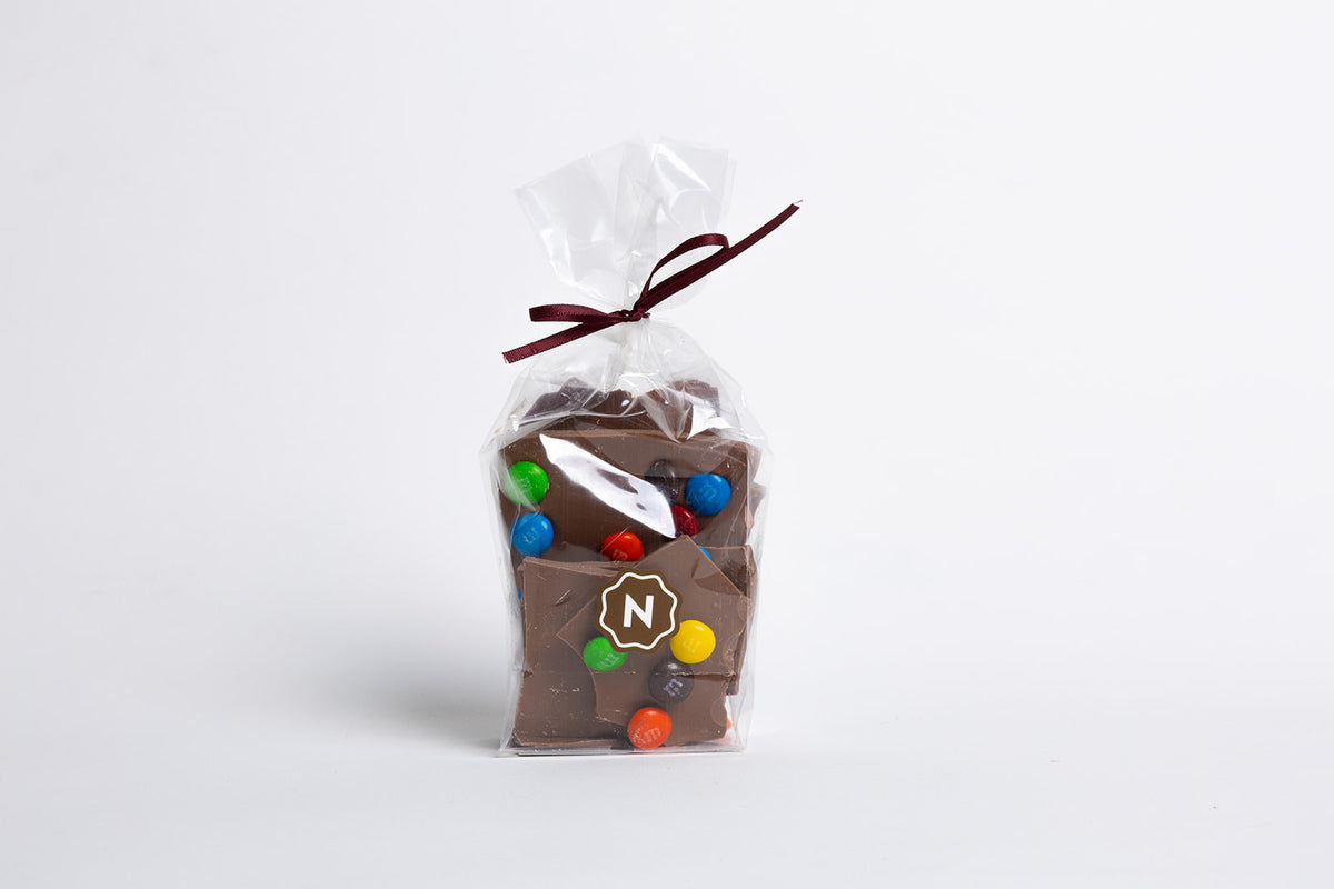 Milk Chocolate Bark with M&M's
