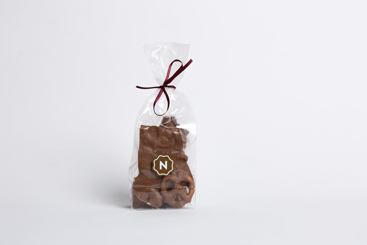 Milk Chocolate Bark with Pretzels